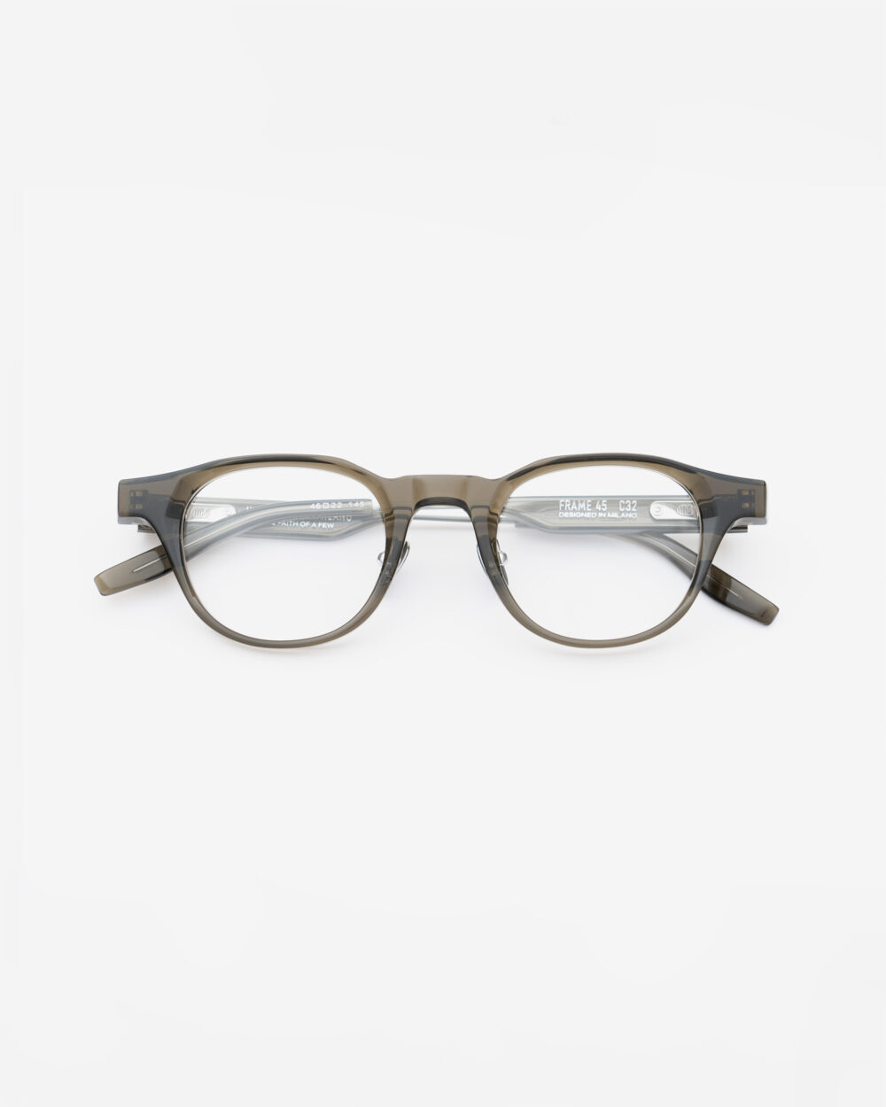 Frame 45 Kaki Optical Eyewear by Uniquedesignmilano