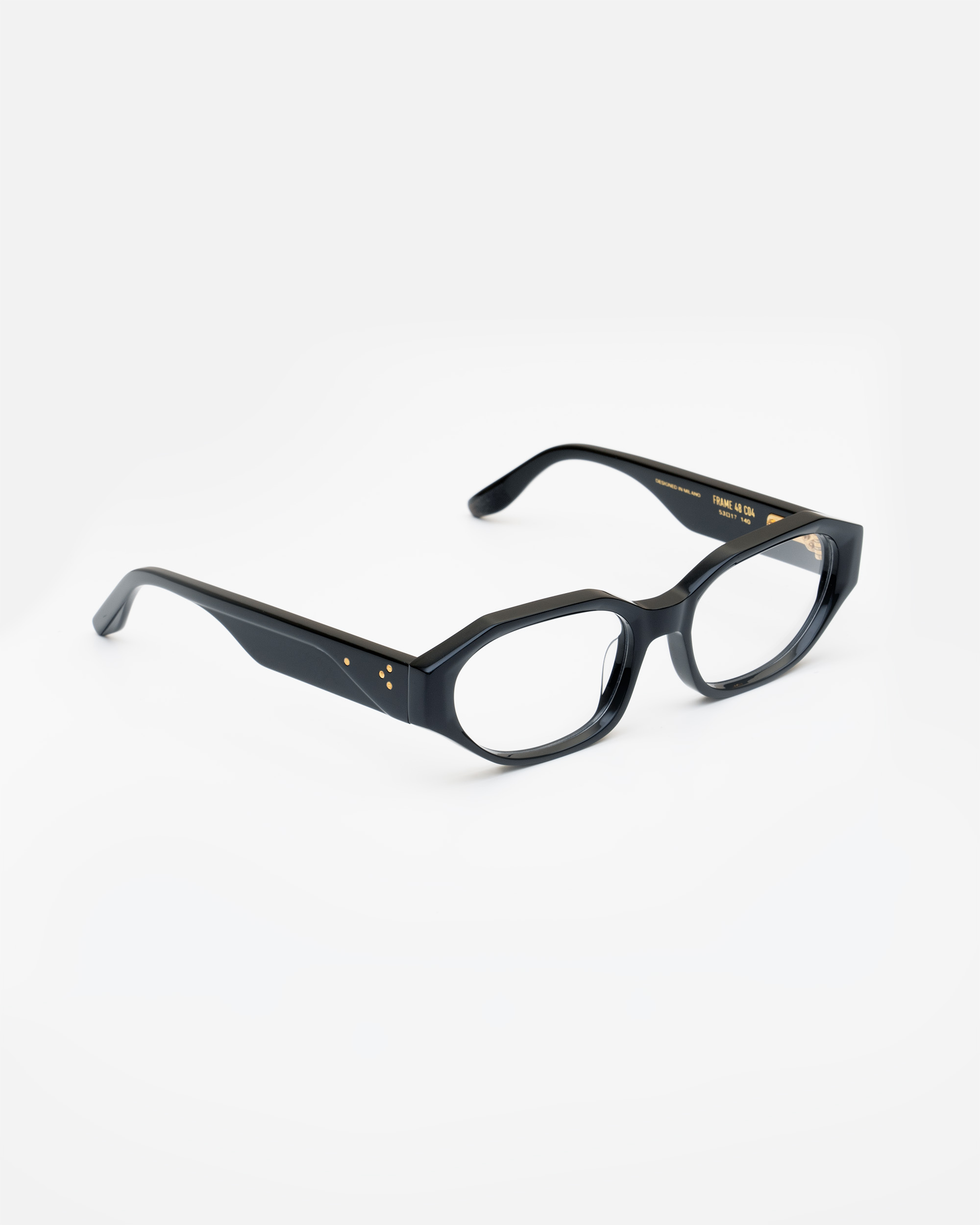 Frame 48 Black Optical Eyewear by Uniquedesignmilano
