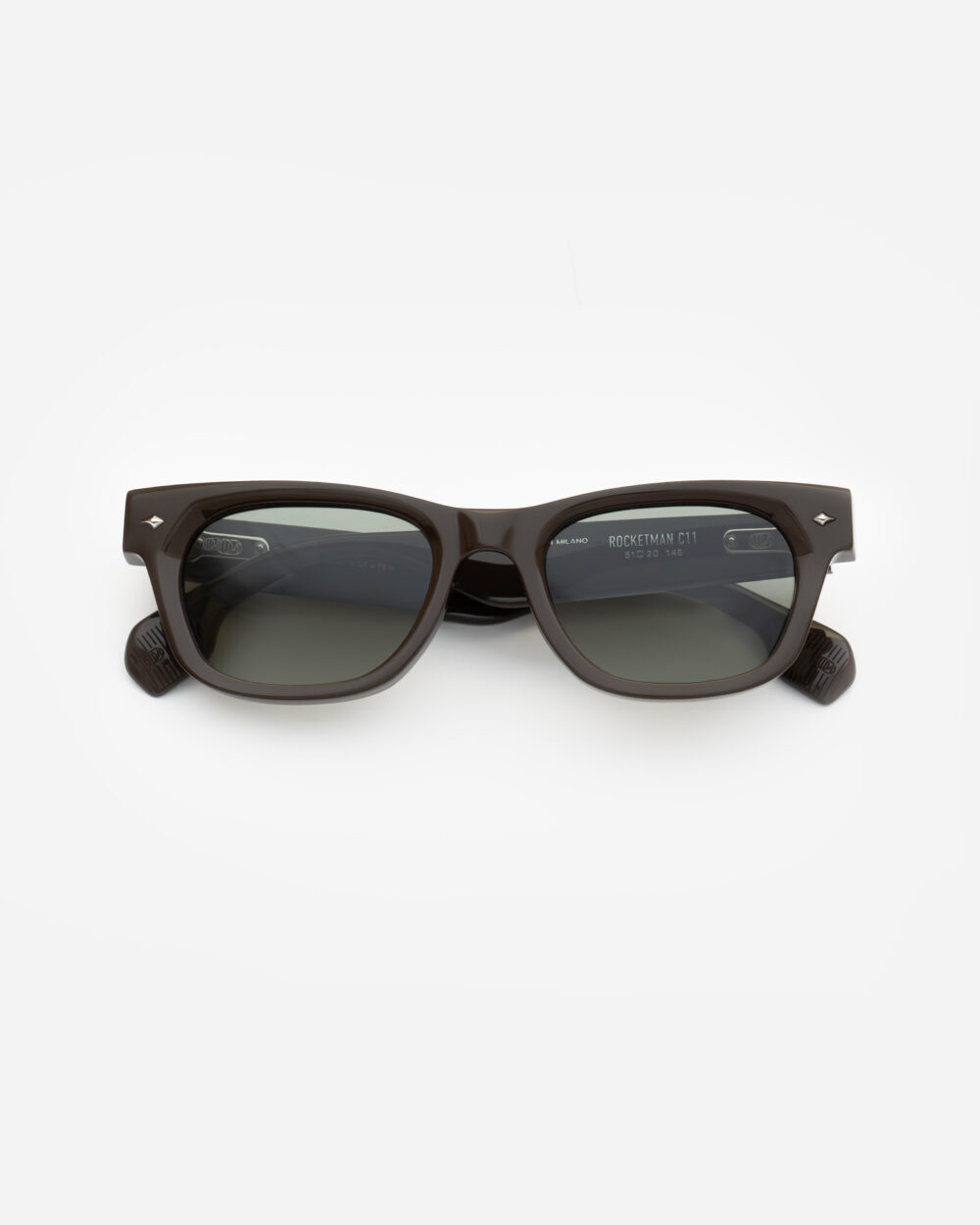 Rocketman Sunglasses Brown Eyewear by Uniquedesignmilano