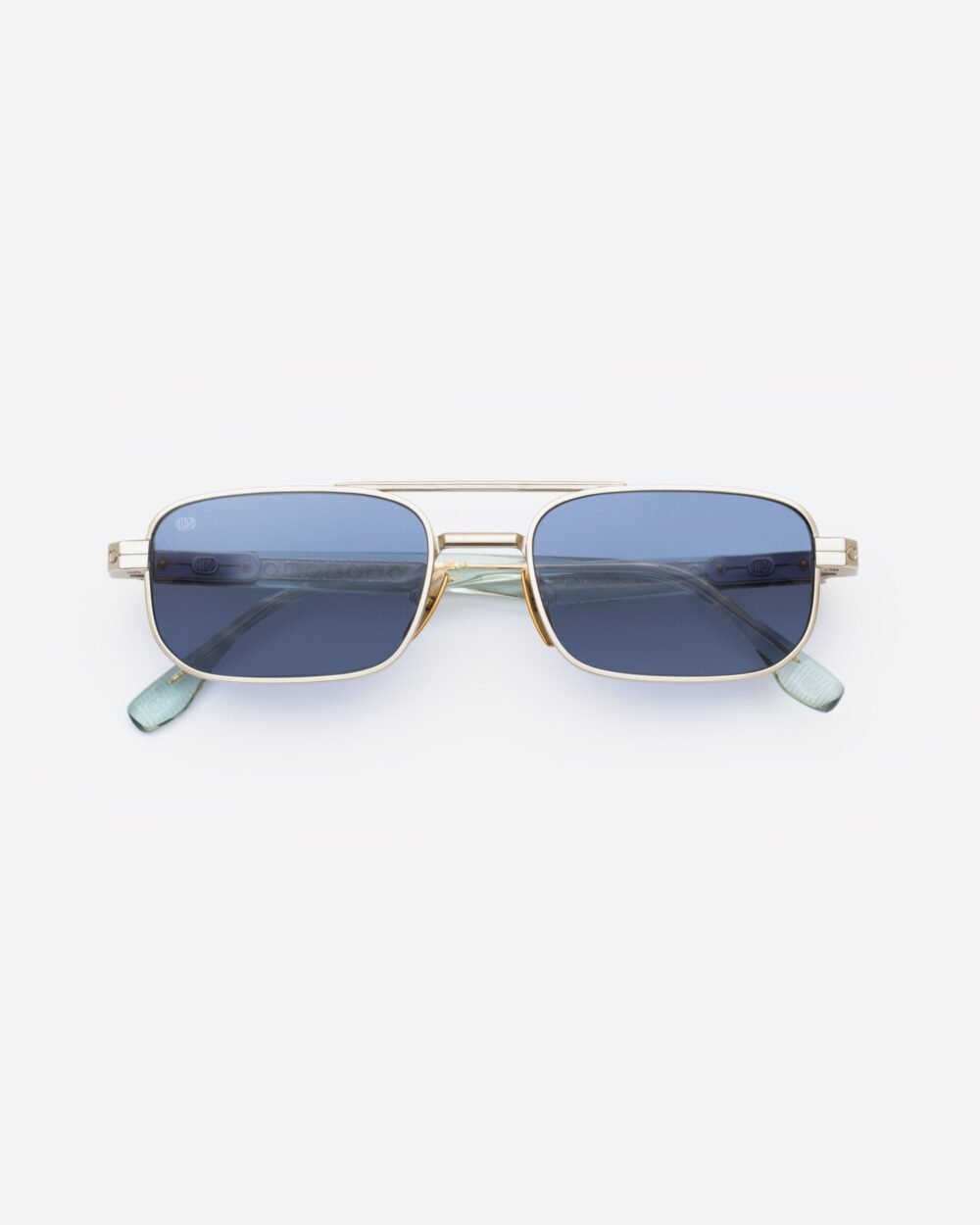 24MILA BACI titanium sunglasses aqua by Uniquedesignmilano