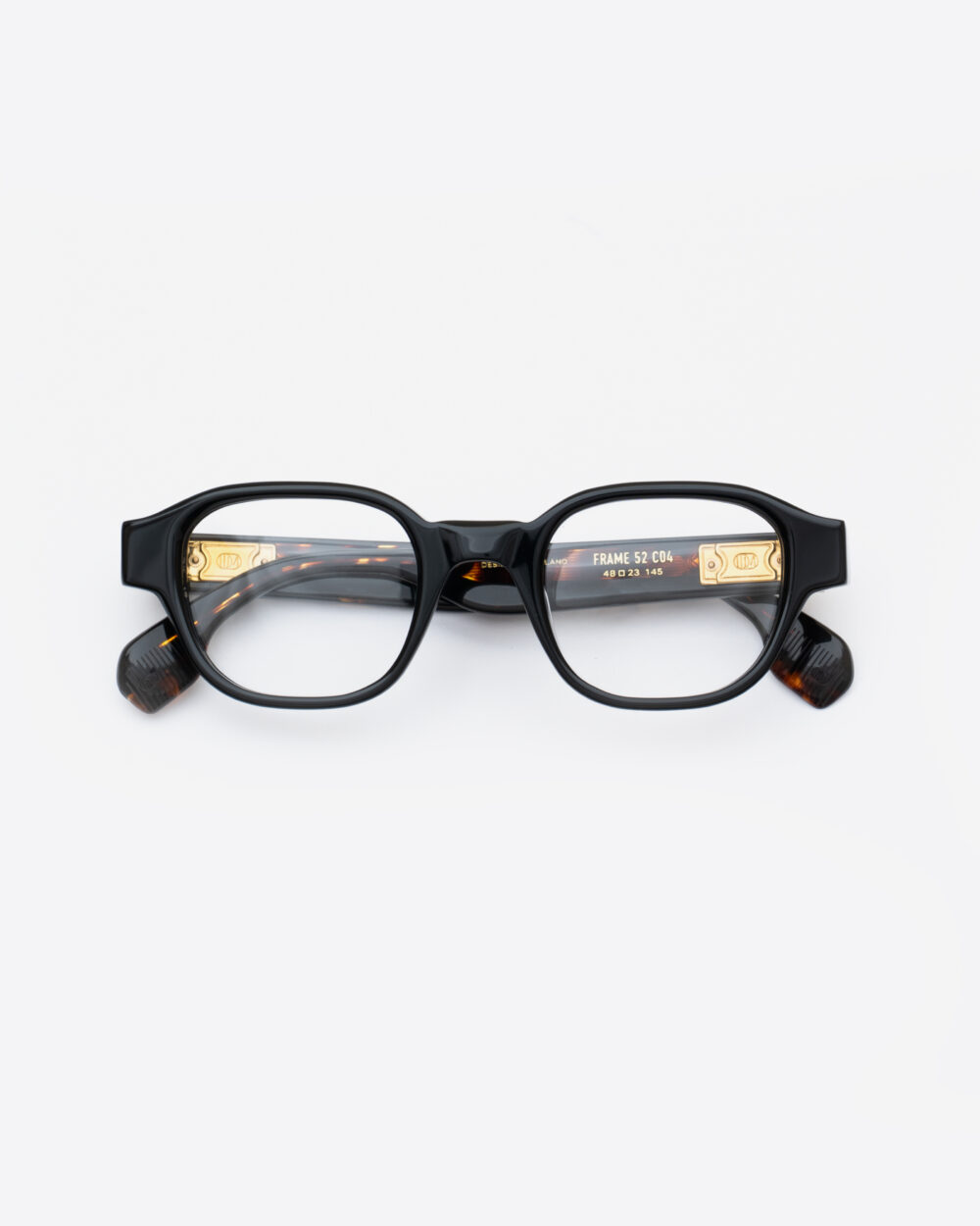 Frame 52 eyeglasses Black Eyewear by Uniquedesignmilano