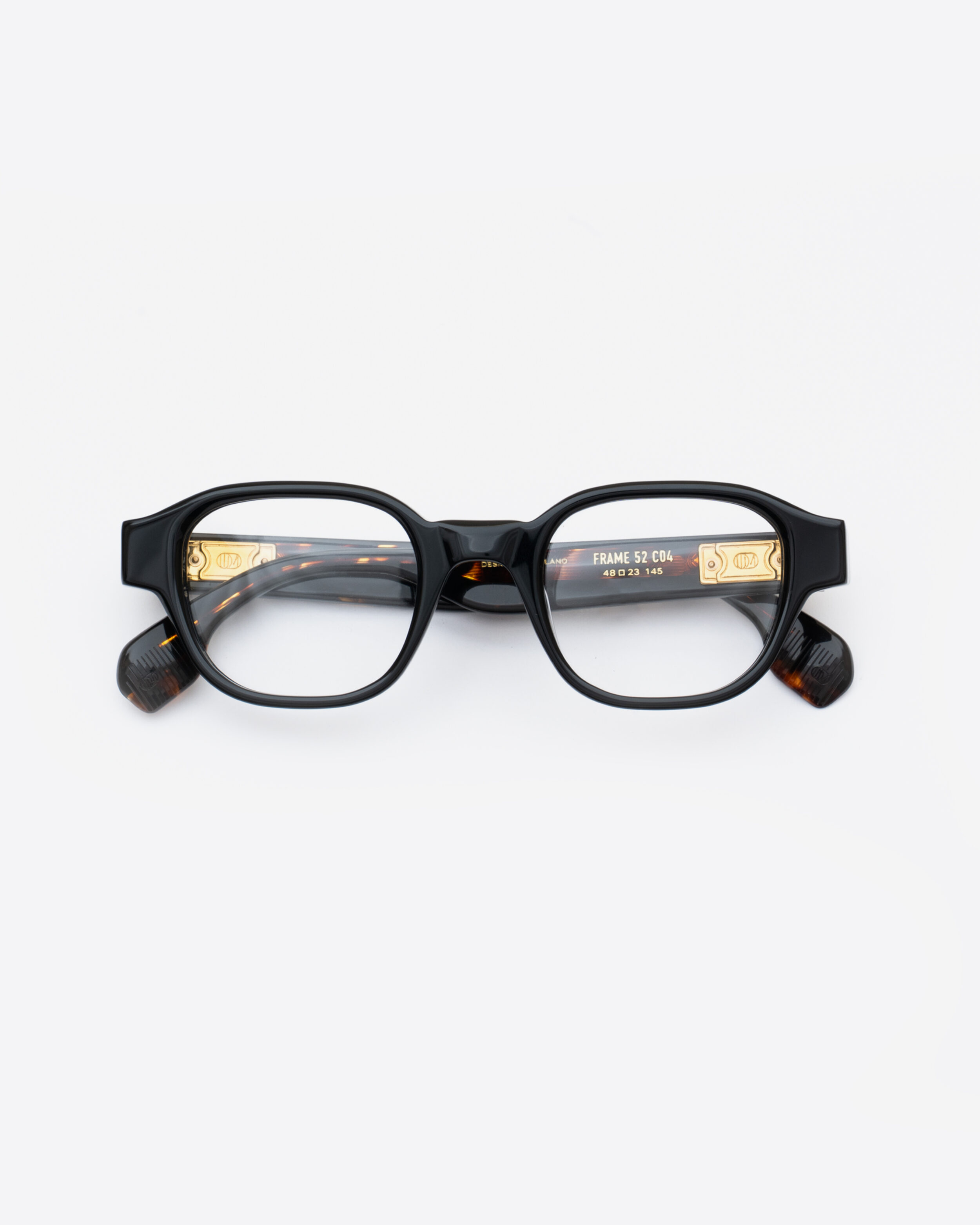 Frame 52 eyeglasses Black Eyewear by Uniquedesignmilano