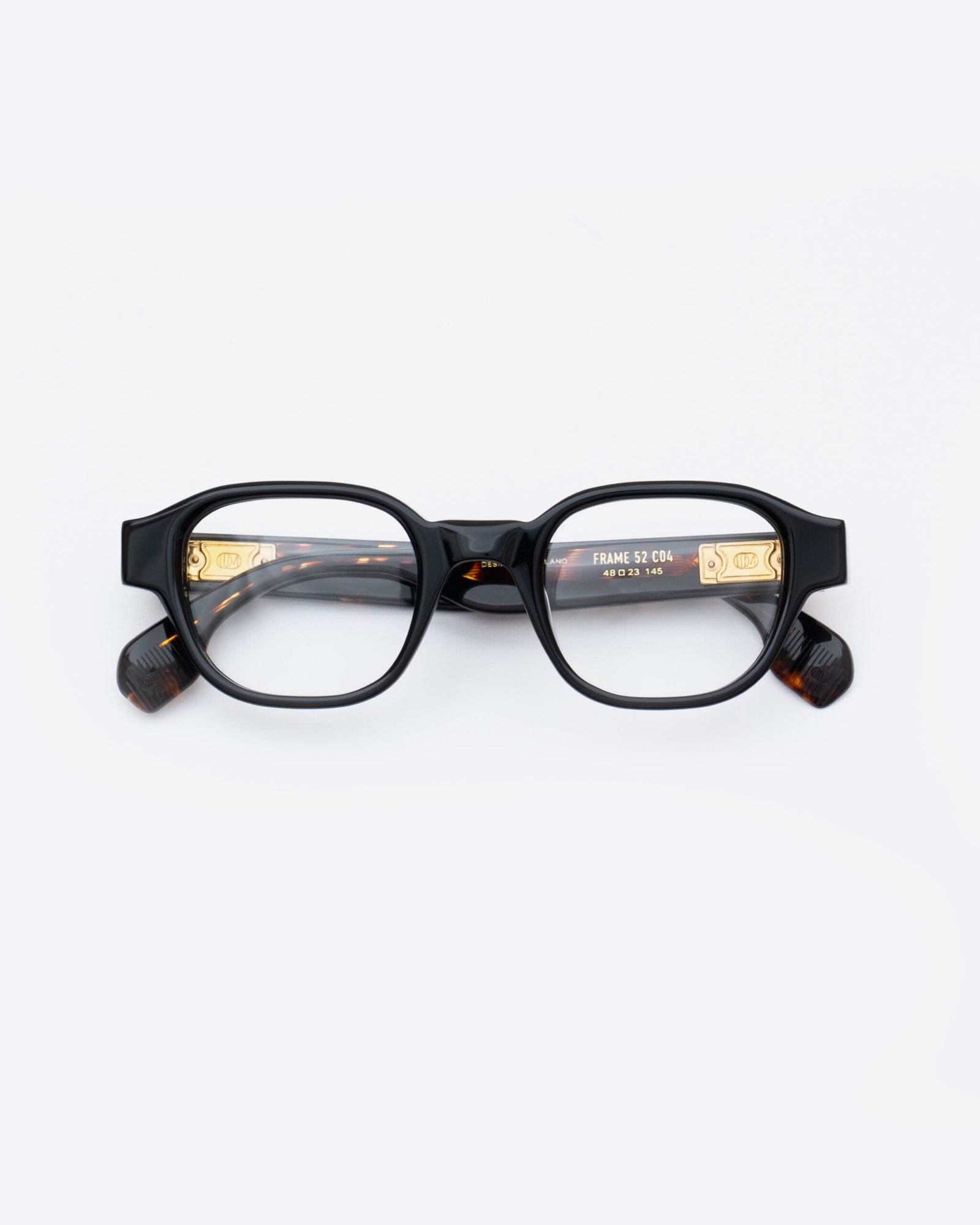 FRAME 52_C04_v1 Frame 52 eyeglasses Black Eyewear by Uniquedesignmilano