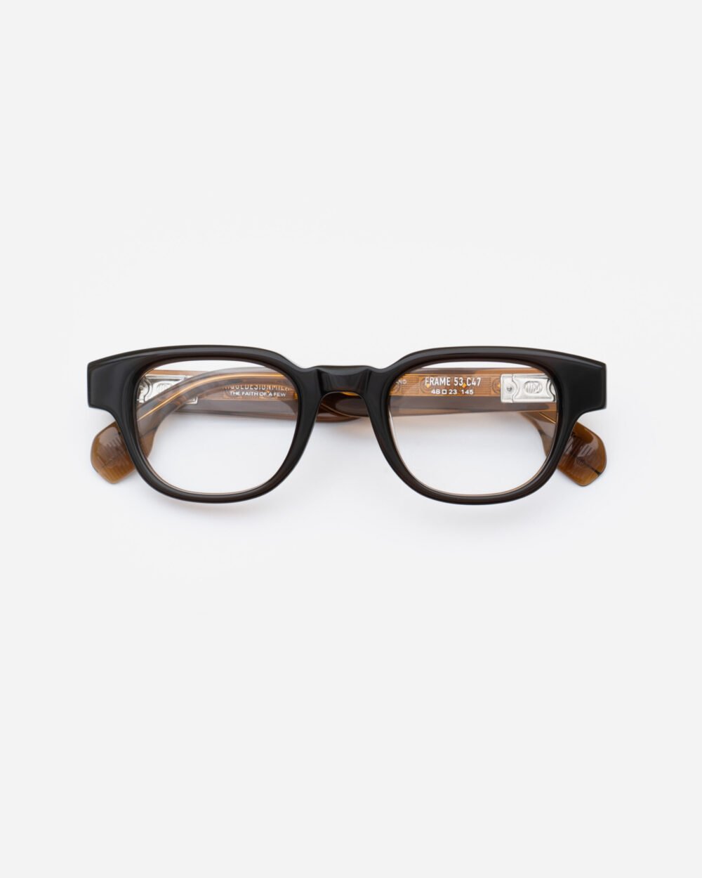 Frame 53 eyeglasses Brown Eyewear by Uniquedesignmilano