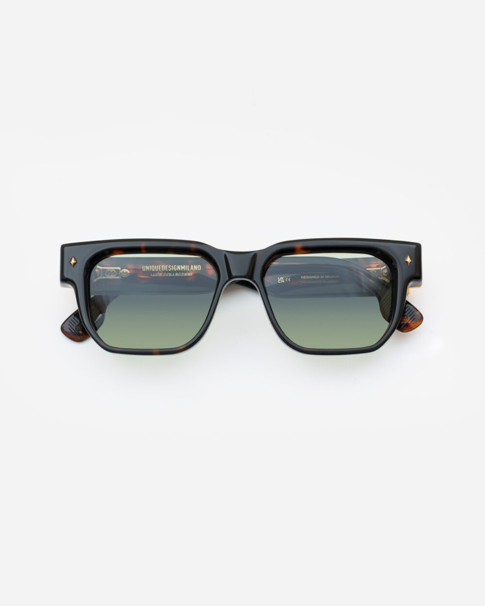 The Spark Tortoise sunglasses, LUCE COLLECTION by UNIQUEDESIGNMILANO