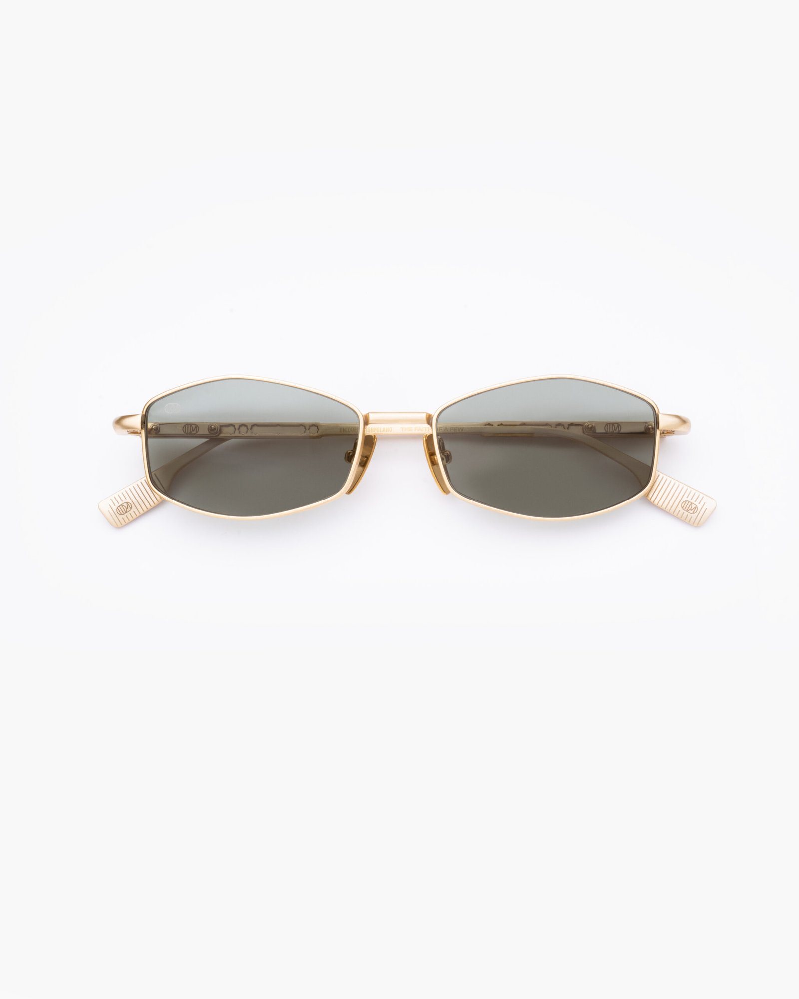ALHAMBRA titanium shiny gold sunglasses by Uniquedesignmilano